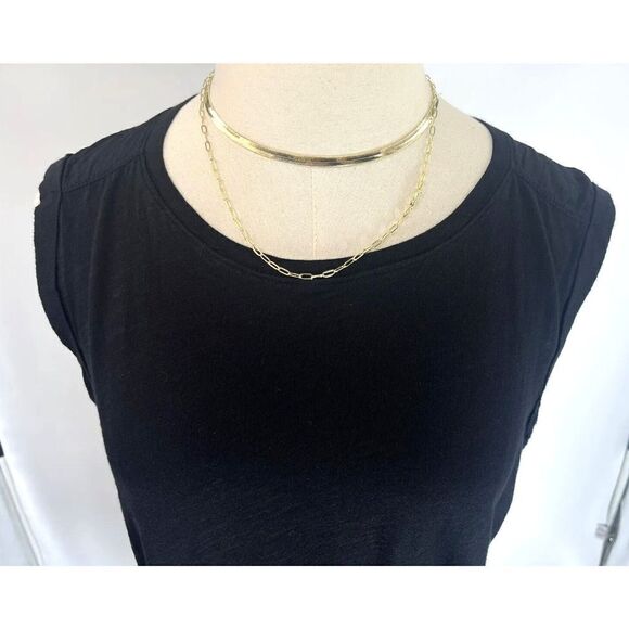 Michael Stars Small Dress Black Slub Jersey Sleeveless New Minimal Capsule - Picture 7 of 13